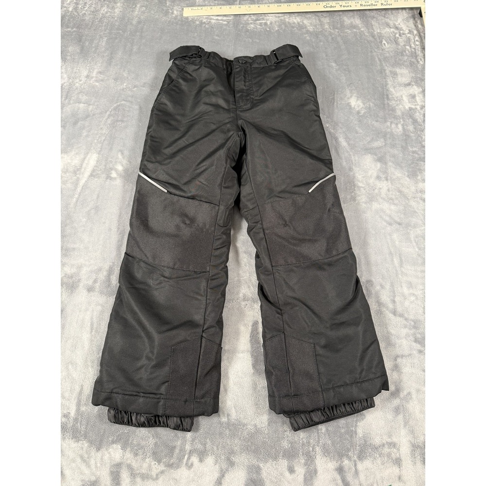 SWISSTECH Kids Unisex Black Insulated Snow Ski Pants Size M (8) Winter Outerwear